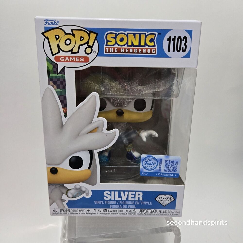Funko Pop! #1103 Sonic the Hedgehog - Silver Target Diamond Coll. Exclusive